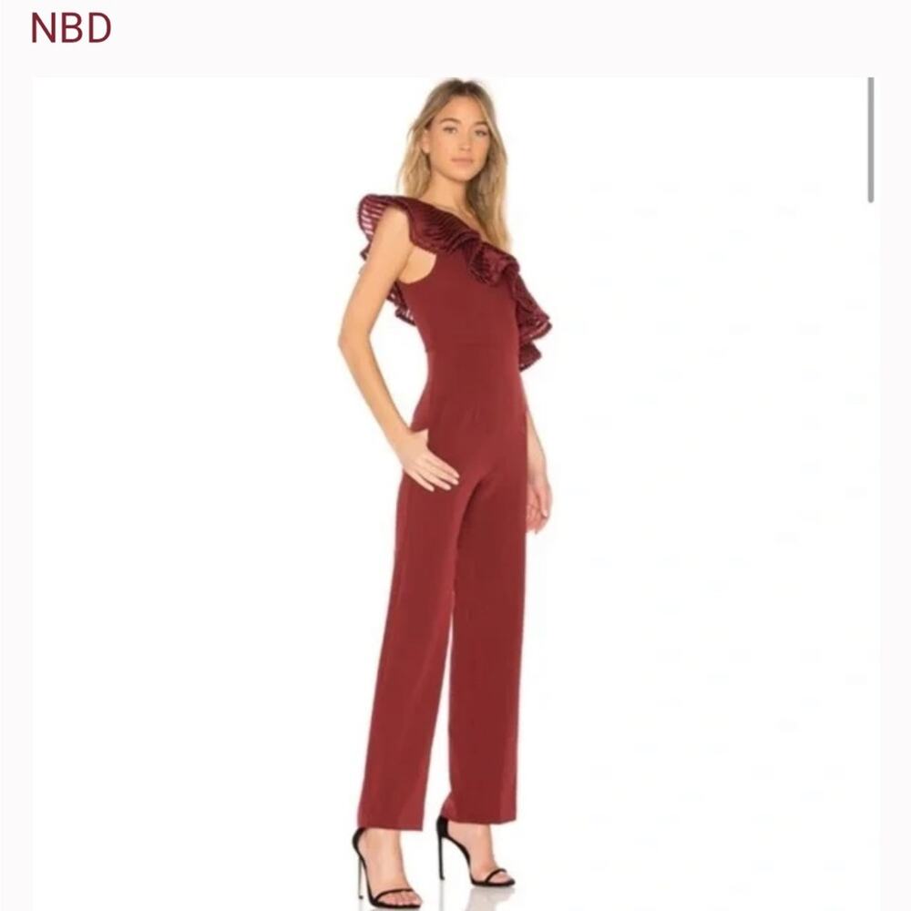 NBD Revolve ruffle jumpsuit